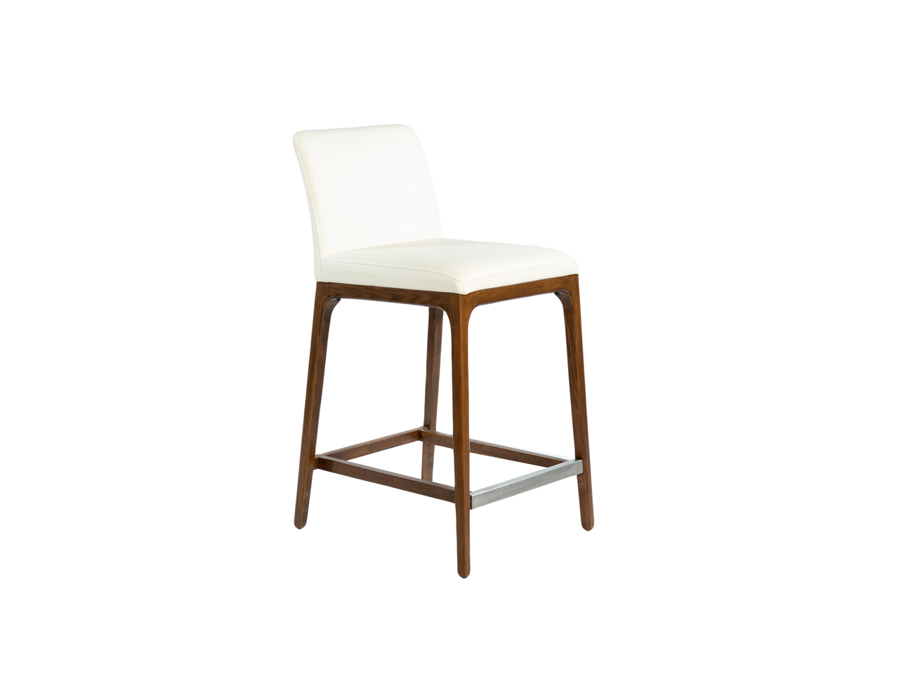 Lucia Dining Chair In White Top Grain Leather INspiration Interiors