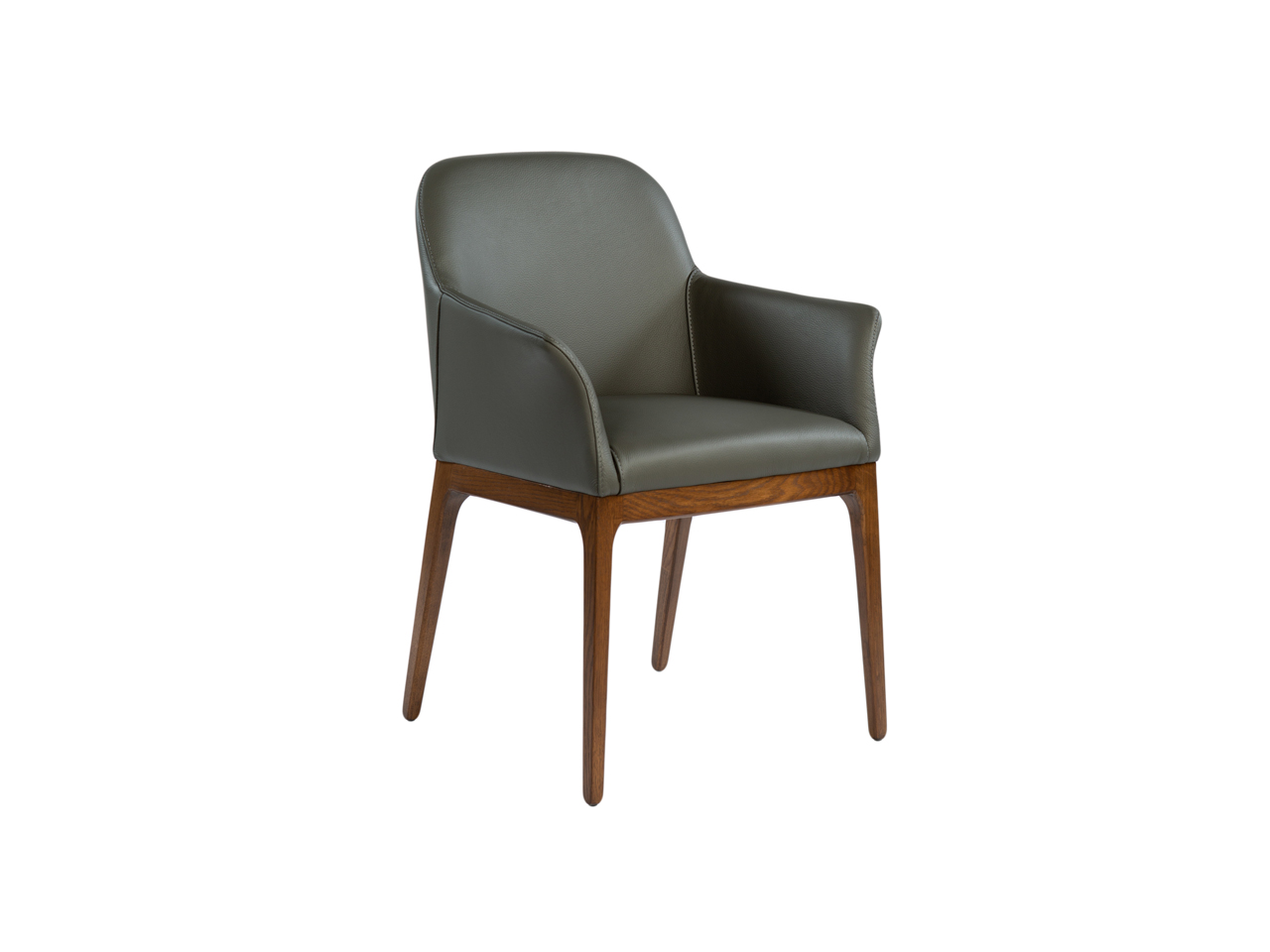 Ann arm chair in charcoal top grain leather inspiration interiors