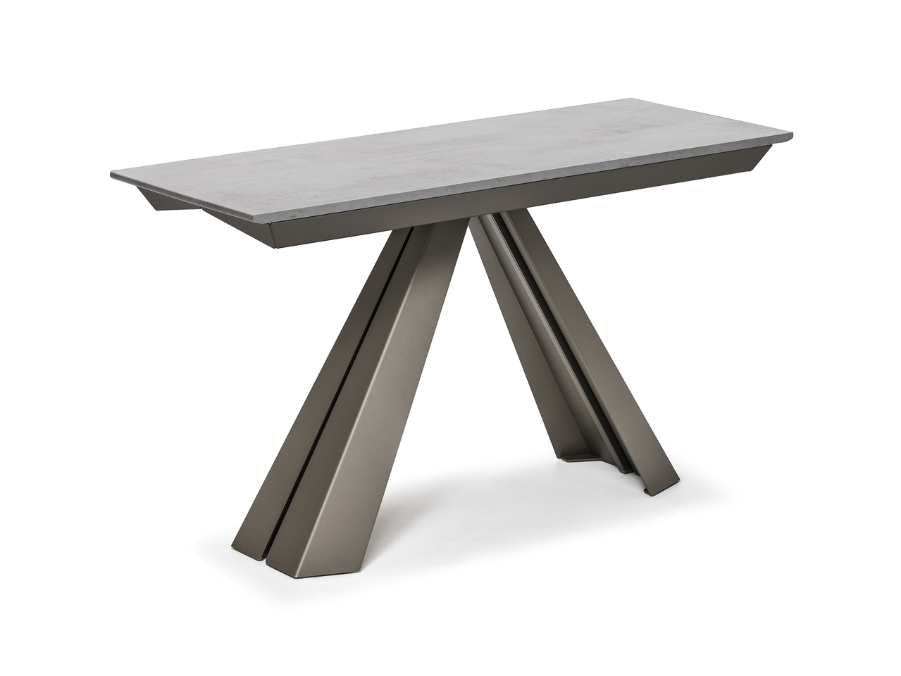 Grey extending console table discount