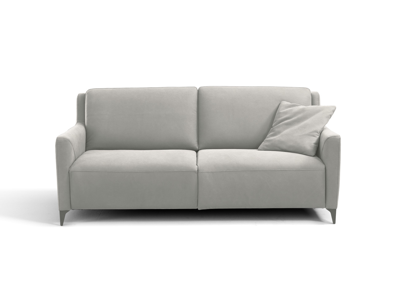 Grey leather sleeper sofa best sale