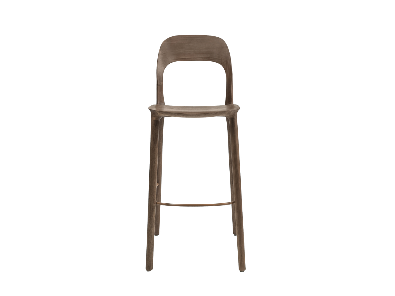 Elle Counter Stool In Walnut INspiration Interiors