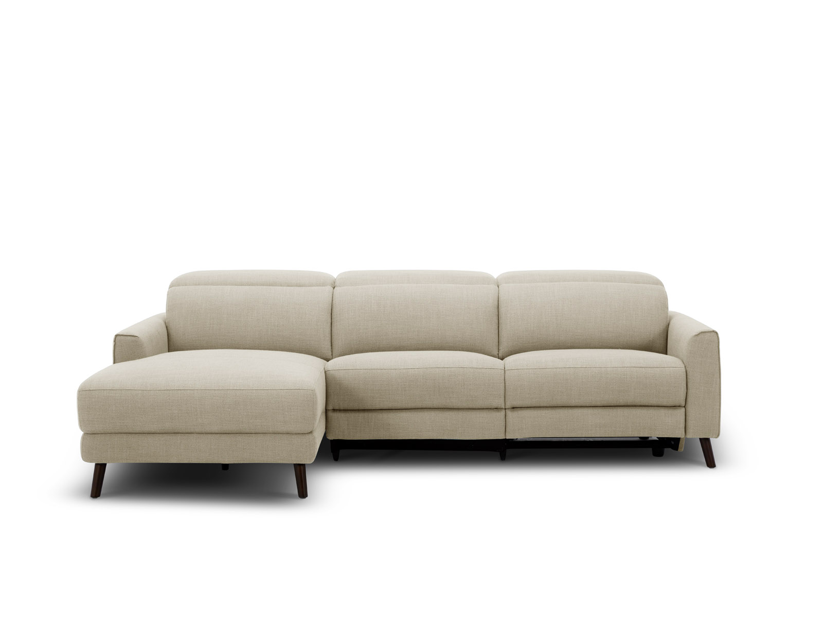 リース　#480  Nordic style Zane Left Facing Chaise Sectional in Nomad Linen - INspiration